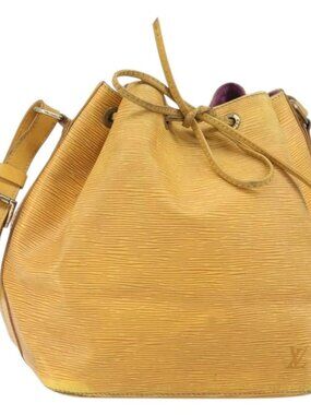 LOUIS VUITTON Epi Petit Noe Shoulder Bag Yellow M44109 LV Auth 170770